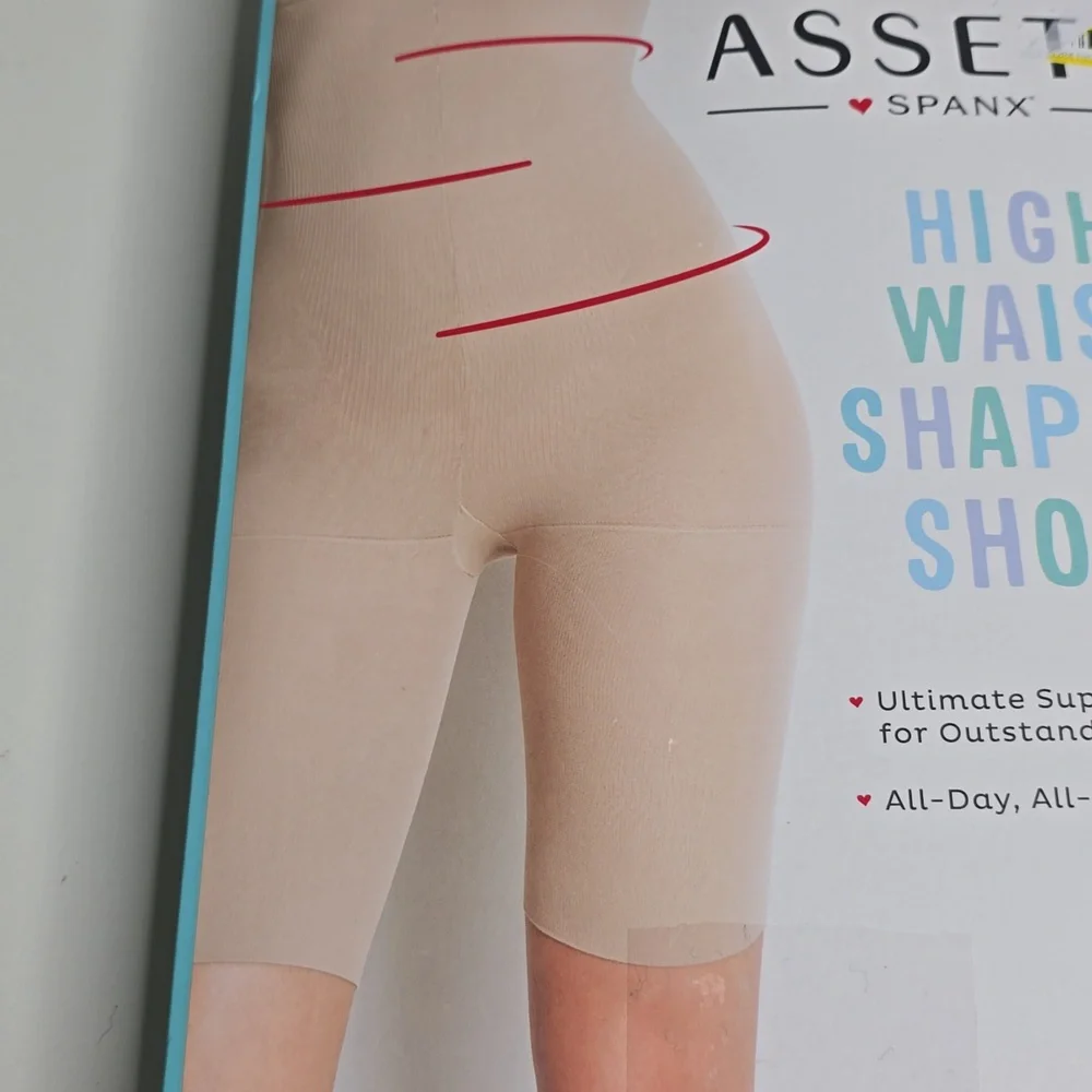 Assets SPANX High-Waist Shaping Short in Nude Size 1